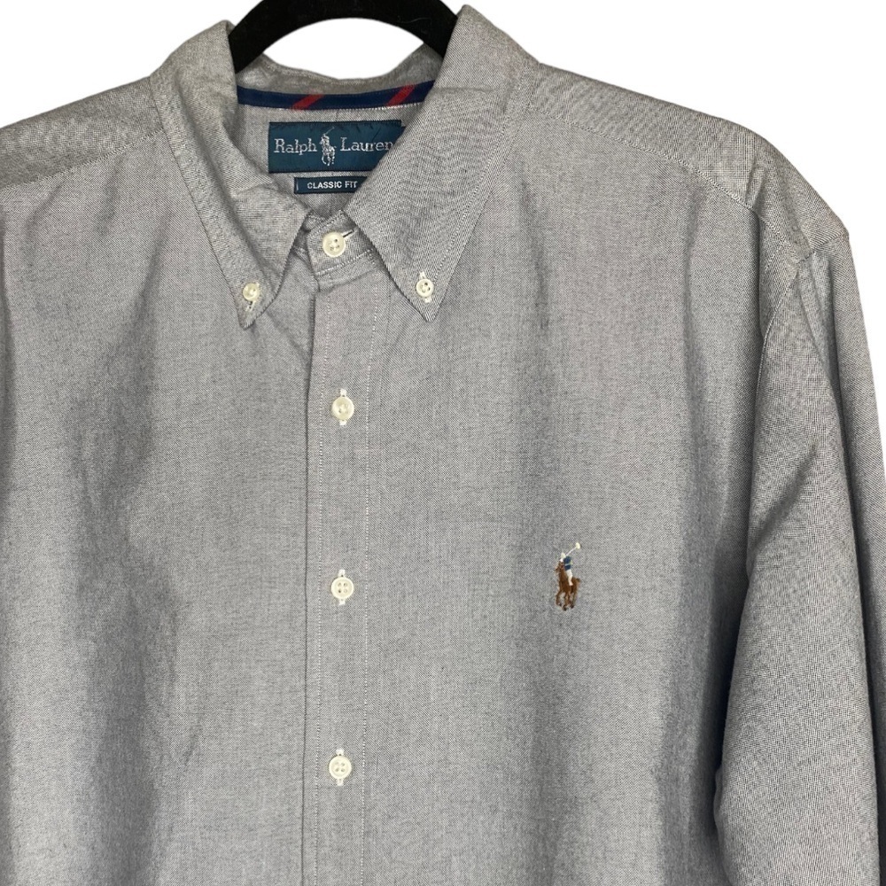 Ralph Lauren Classic Fit Long Sleeve Button Front Shirt 
Sz XL  Like New